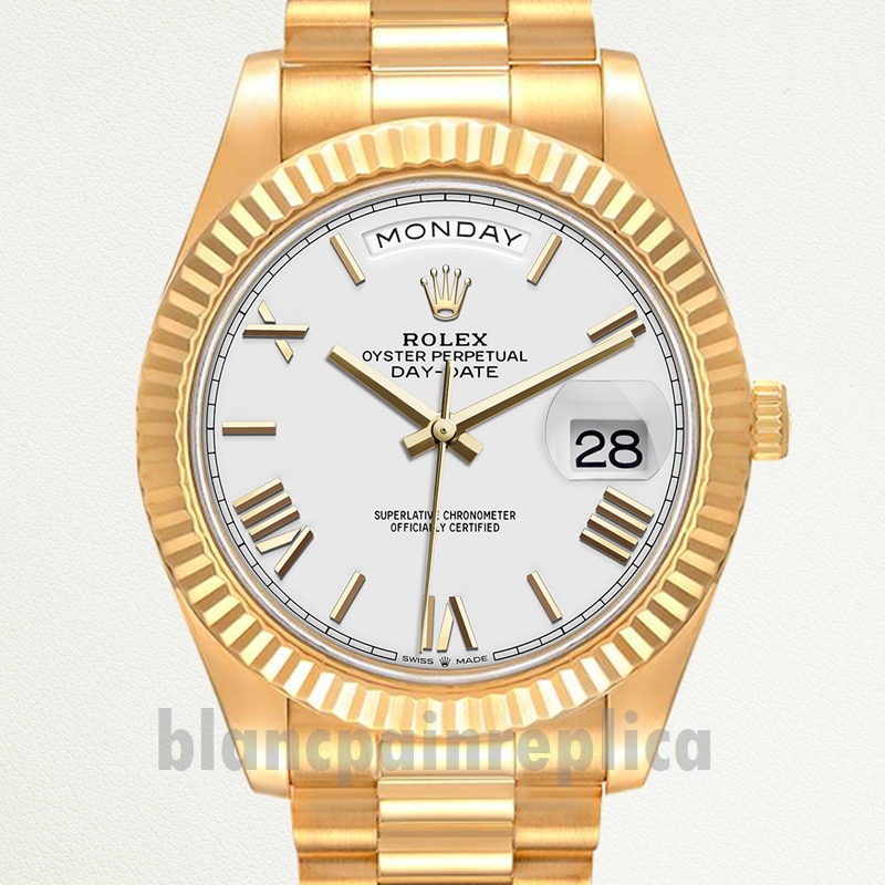 Fake Rolex Day Date Men s 40mm m228238 0042 Automatic Gold tone