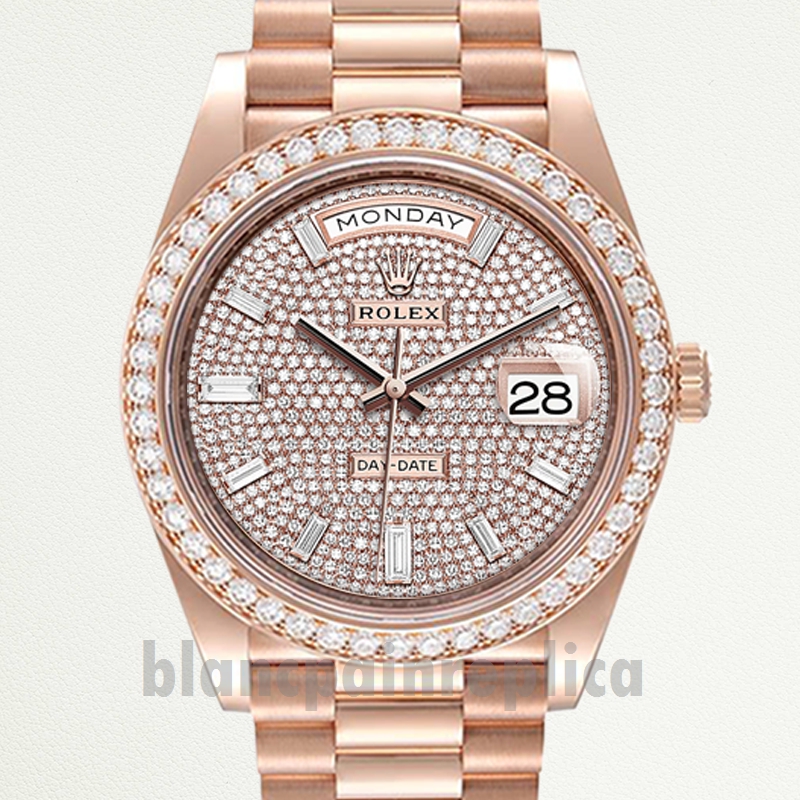 Fake diamond rolex hot sale